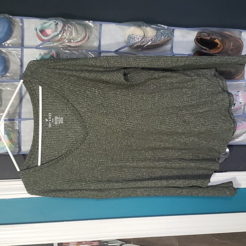 Womens American Eagle ribbed long sleeve
